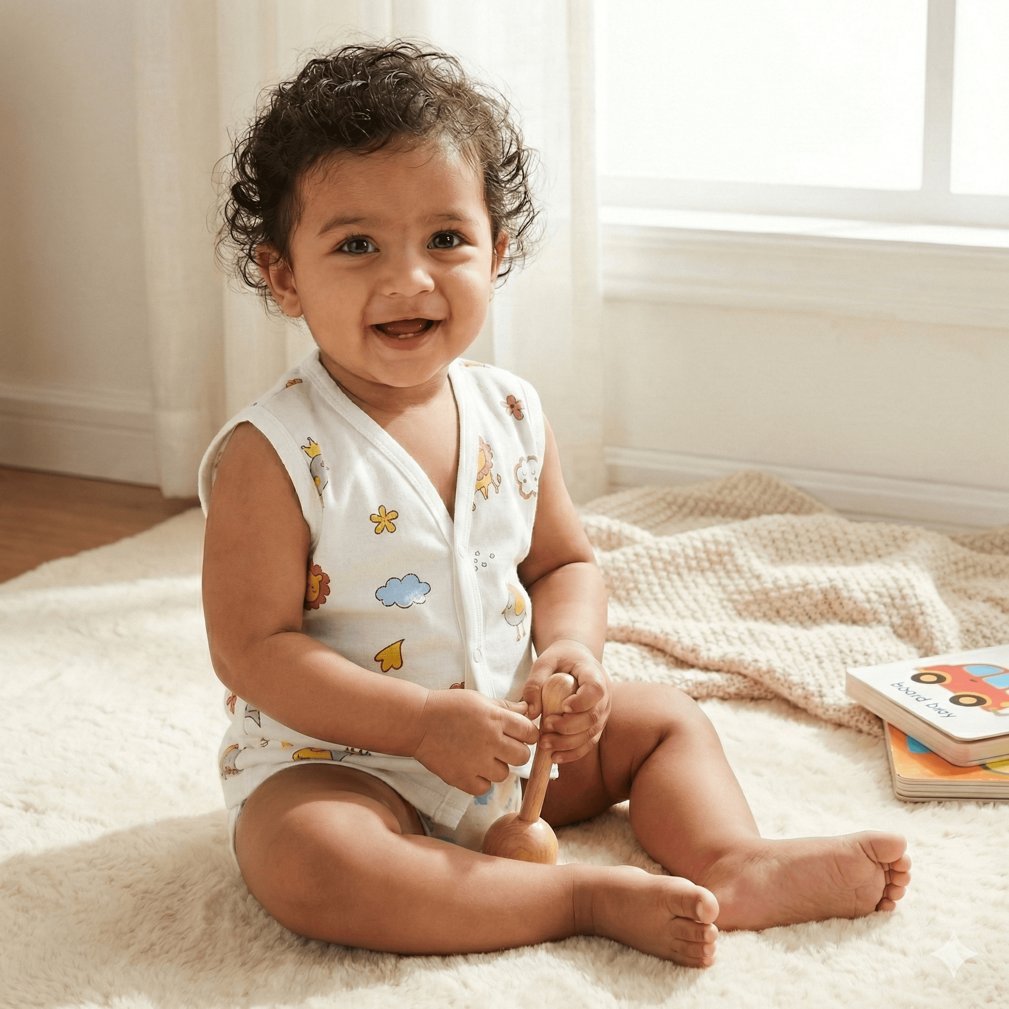 Nous Cart 100% Muslin Cotton Baby Jablas" and "Close-up of soft muslin fabric jabla