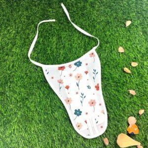 Graphic showing Nous Cart muslin nappies are made with Azo-free dyes and no harsh chemicals for rash-free newborn skin