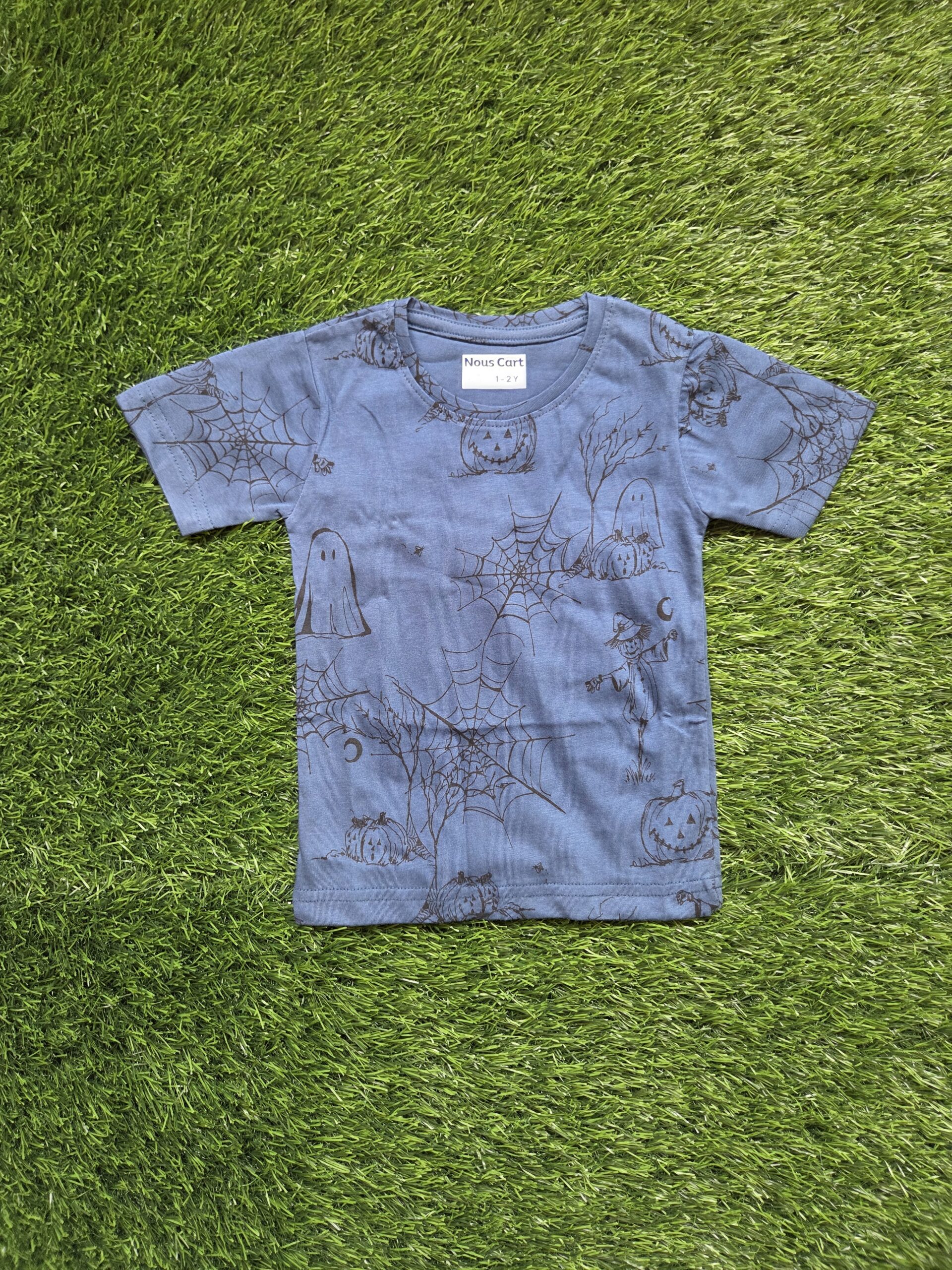 Kids Cotton Shorts Set for Boys & Girls – Blue, Regular Fit, Daily Summer Wear - Image 3