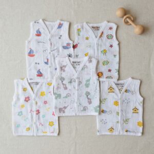 Muslin Jabla Pack of 5 – Best Value Bundle | Ultra-Soft 100% Cotton Jabla for Babies | Assorted Prints