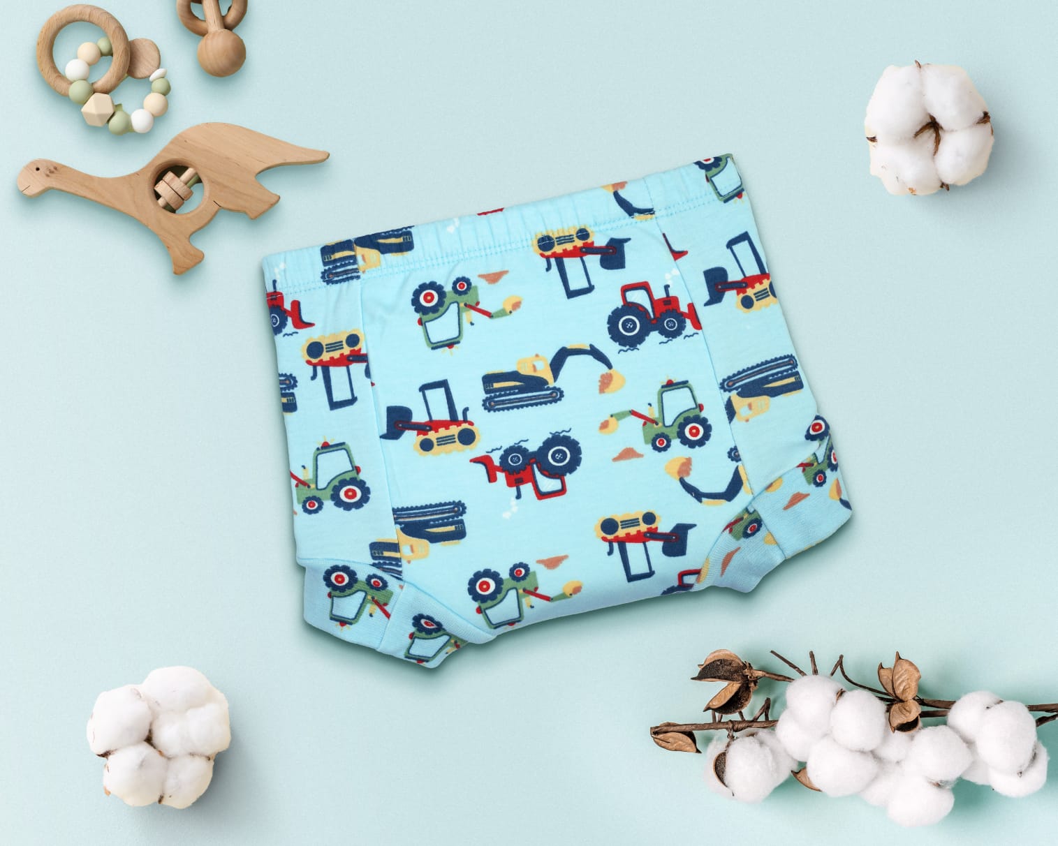 padded underwear for babies India – combed cotton