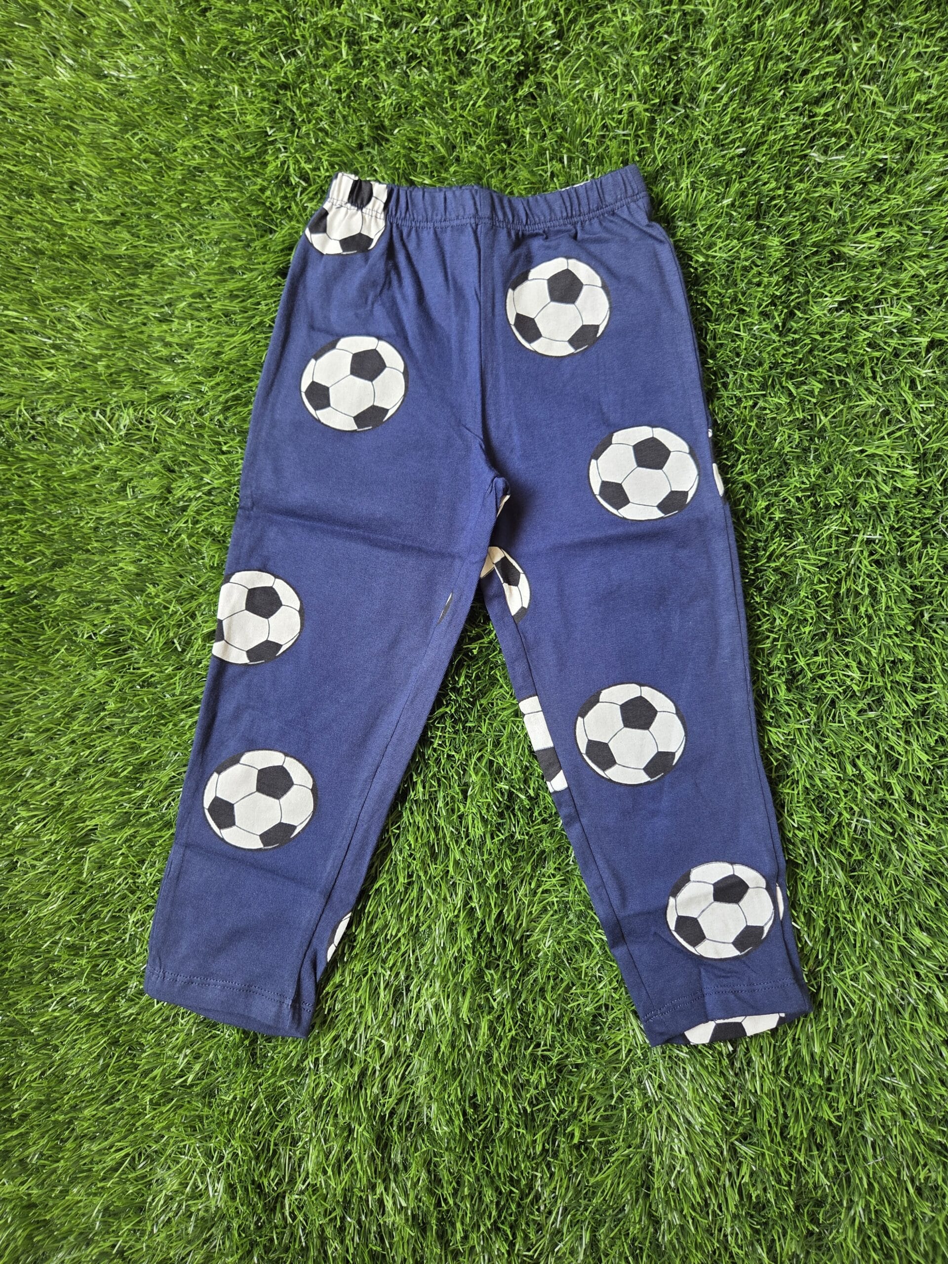 Premium Kids 100% Cotton Pant Co-Ord Set – Football Half Sleeve Top & Track Pant Two-Piece Loungewear - Image 3